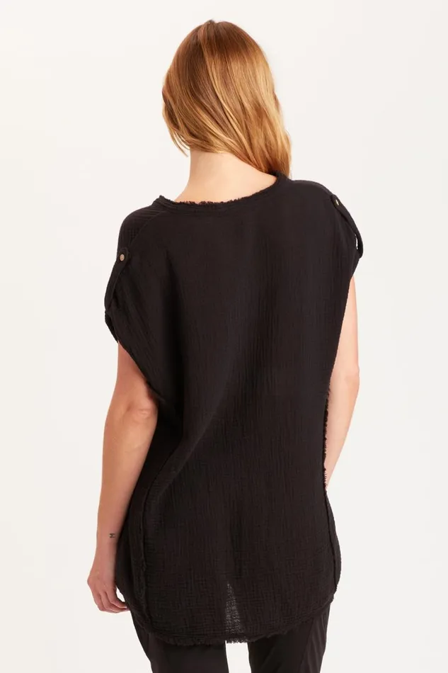 Favreau Top Black Clothing XCVI ShirtsBlouses