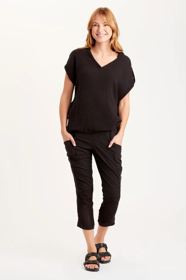 Favreau Top Black Clothing XCVI ShirtsBlouses