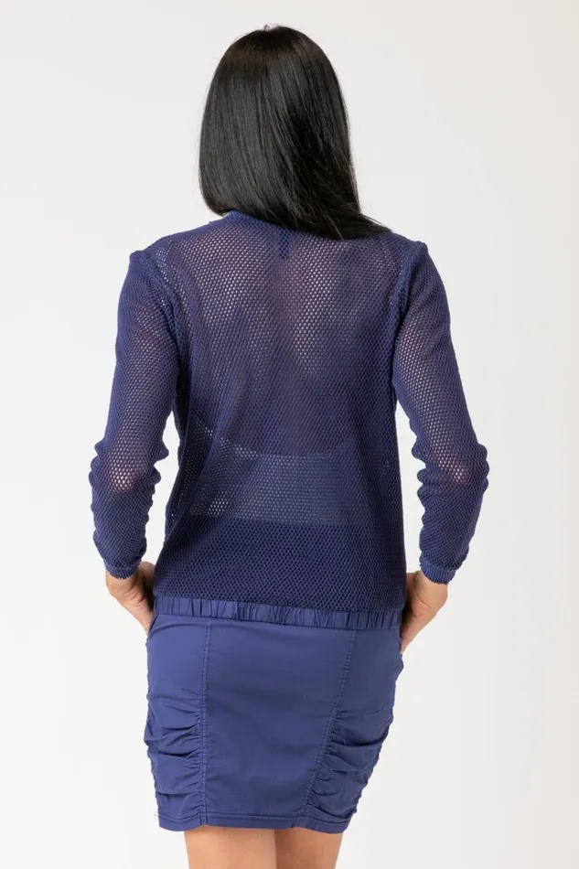 Flannery Bomber Hague Blue Pigment Clothing XCVI Jackets