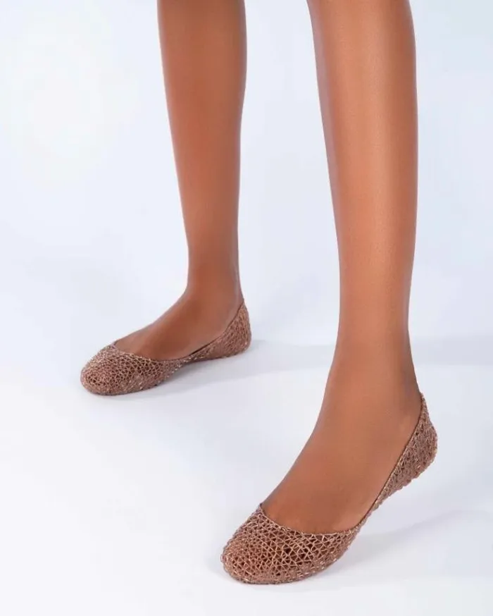 Flats Women Melissa Campana Metallic Rose
