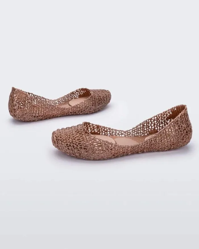Flats Women Melissa Campana Metallic Rose