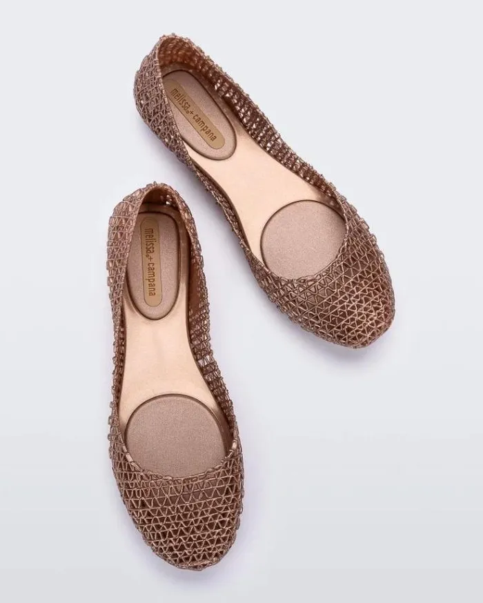 Flats Women Melissa Campana Metallic Rose