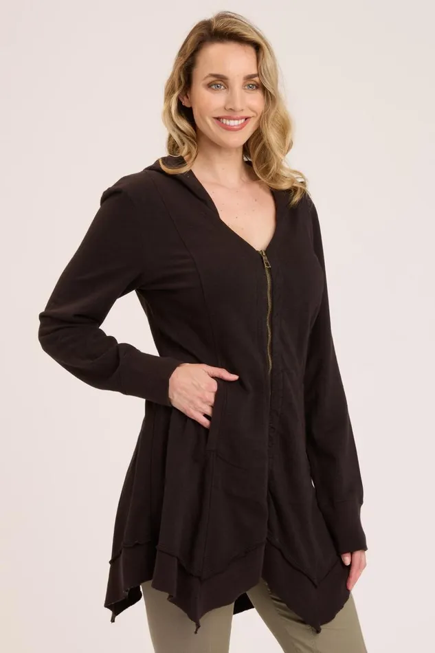 Fleece Mercantile Jacket Black Clothing XCVI Jackets