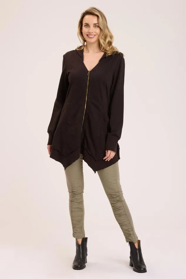 Fleece Mercantile Jacket Black Clothing XCVI Jackets