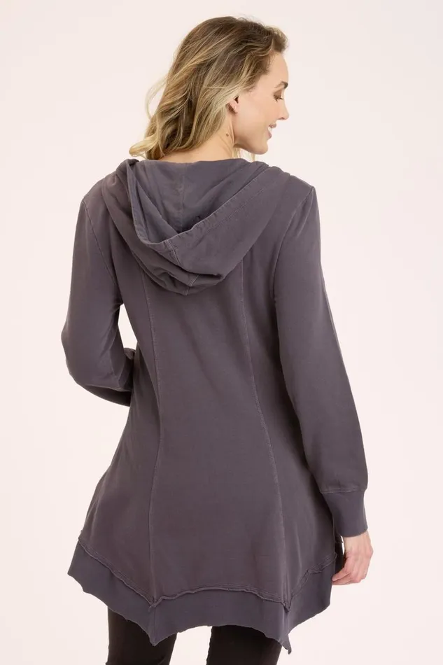 Fleece Mercantile Jacket Charcoal Clothing XCVI Jackets