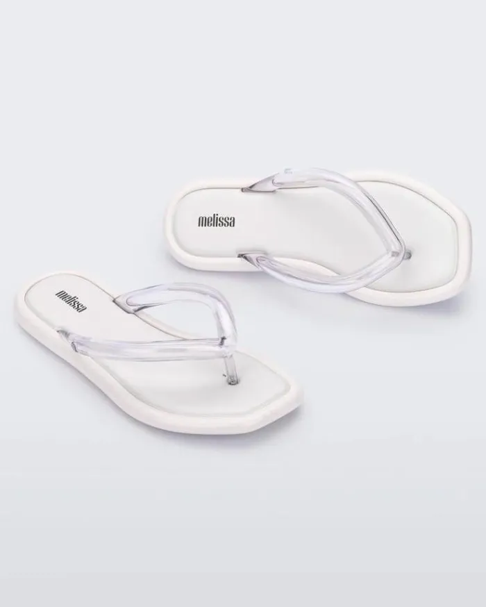 Flip Flops Women Melissa Airbubble Flip Flop Whiteclear