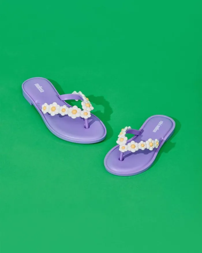 Flip Flops Women Melissa Flip Flop Spring Lilacwhite