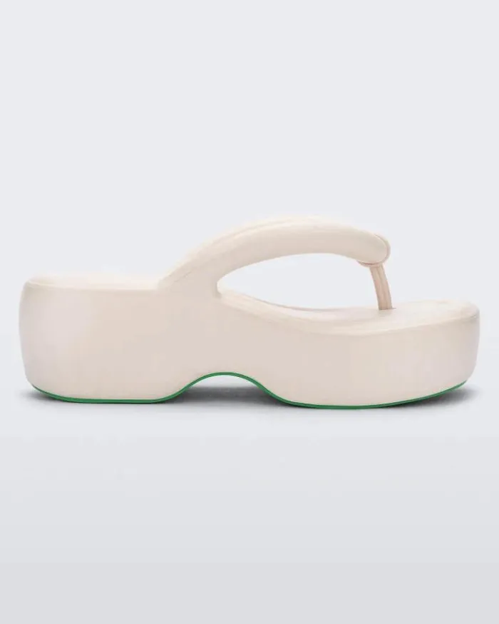 Flip Flops Women Melissa Free Platform Beige