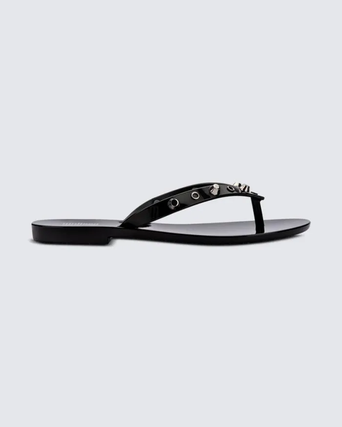 Flip Flops Women Melissa Harmonic Studs Black