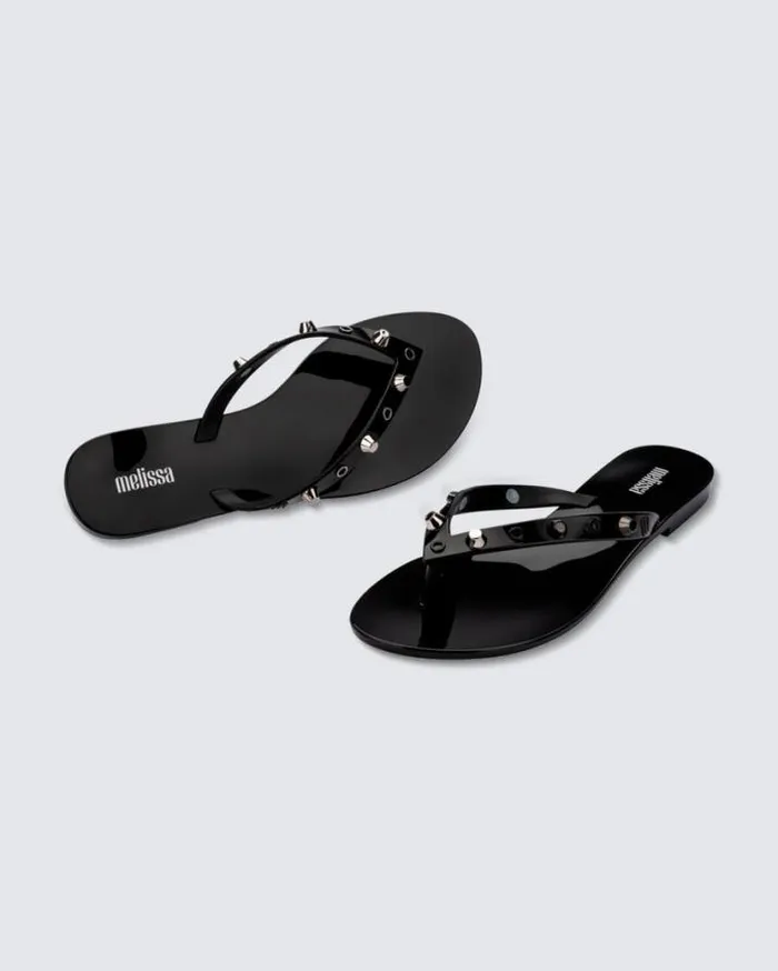 Flip Flops Women Melissa Harmonic Studs Black