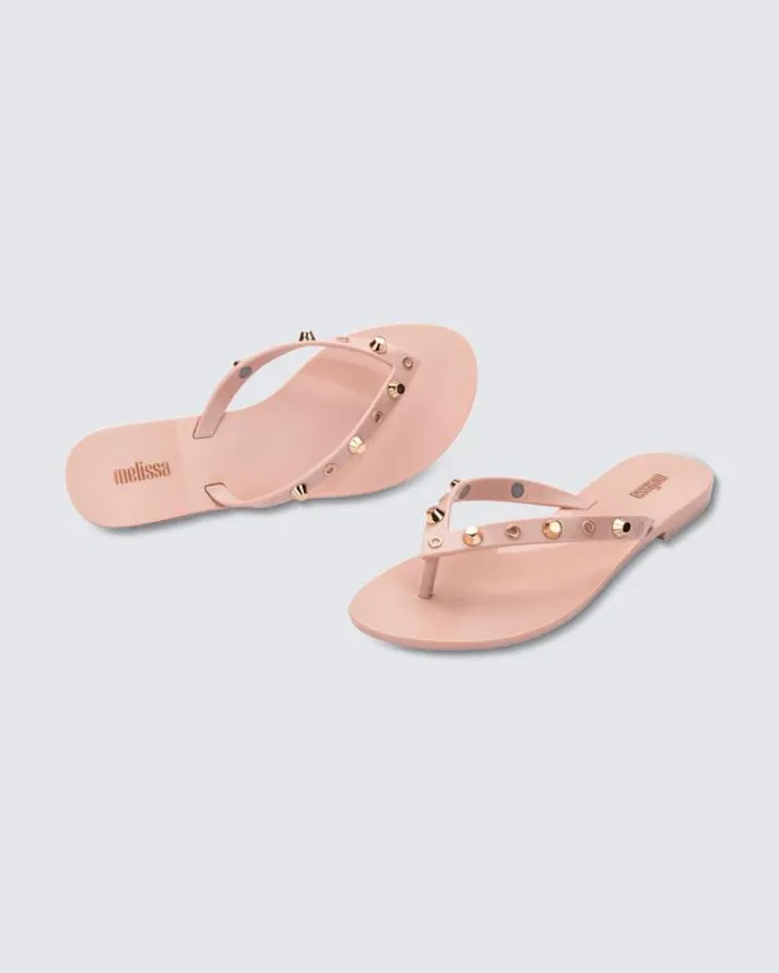 Flip Flops Women Melissa Harmonic Studs Pink