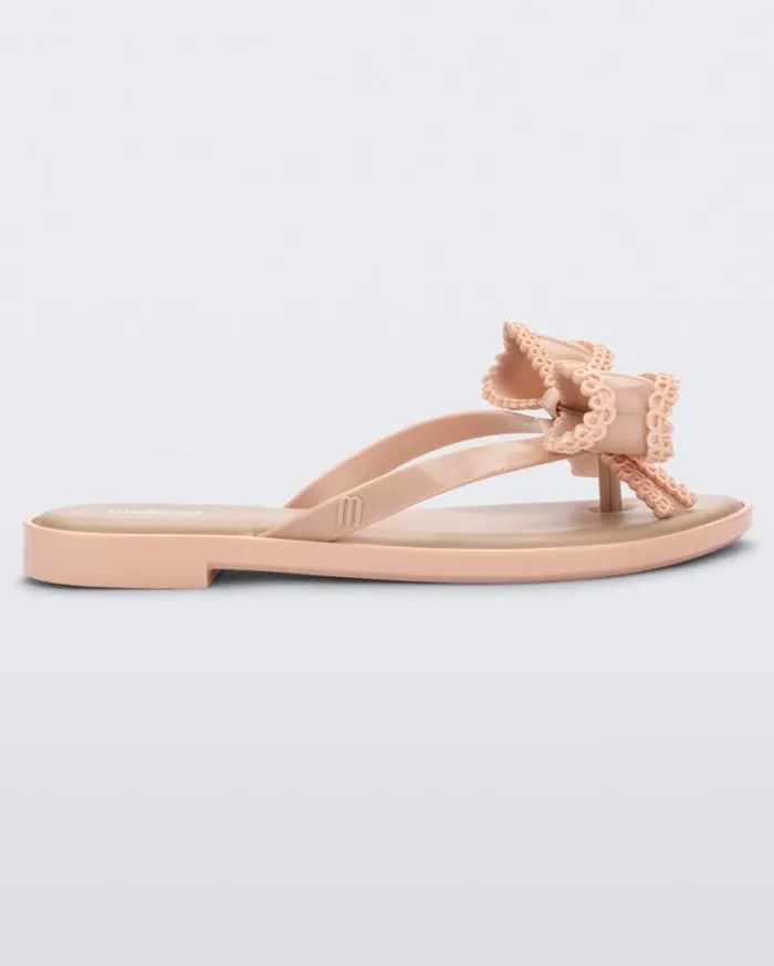 Flip Flops Women Melissa Slim Beige