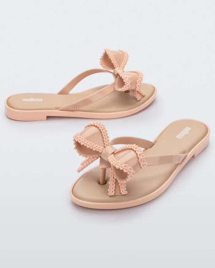 Flip Flops Women Melissa Slim Beige
