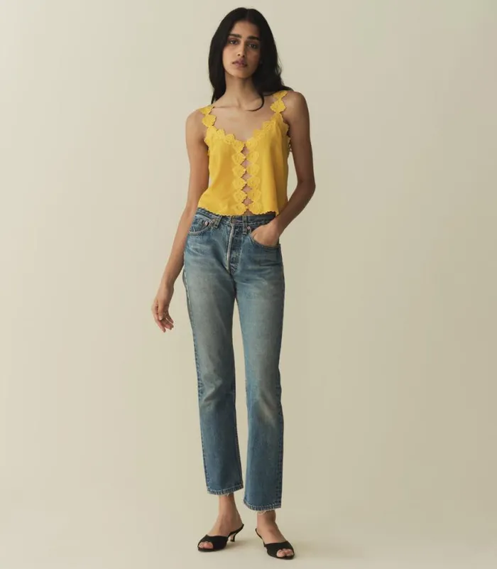 FLORES TOP Goldenrod Shop DEN Tops
