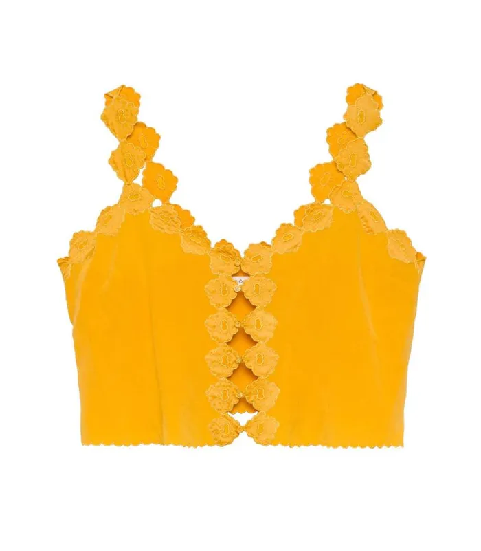 FLORES TOP Goldenrod Shop DEN Tops