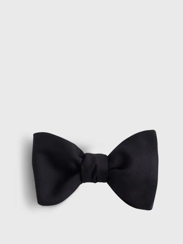 Formal Shop Mens Paul Stuart Blunt Edge Bow Tie Black