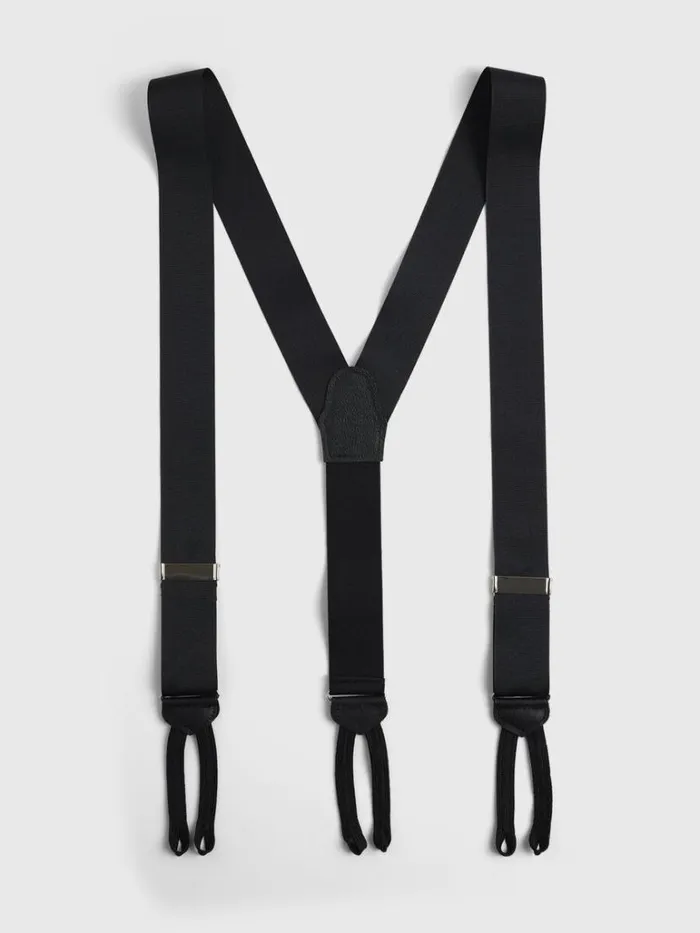 Formal Shop Mens Paul Stuart Grosgrain Formal Brace Black