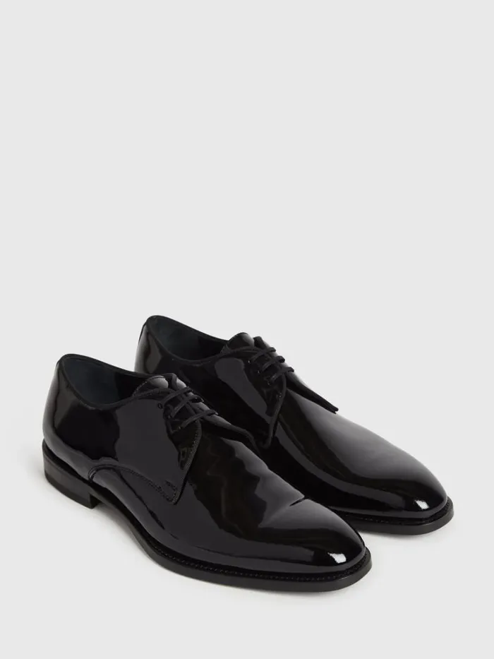 Formal Shop Mens Paul Stuart Hancock II Formal Plain Toe Derby Black Patent Formal Shop Mens Paul Stuart Hancock II Formal Plain Toe Derby Black Patent