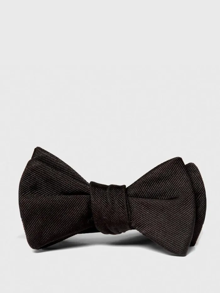 Formal Shop Mens Paul Stuart PreTied Grosgrain Formal Bow Tie Black