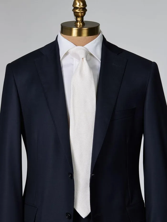 Formal Shop Mens Paul Stuart Solid Silk Garza Tie Black