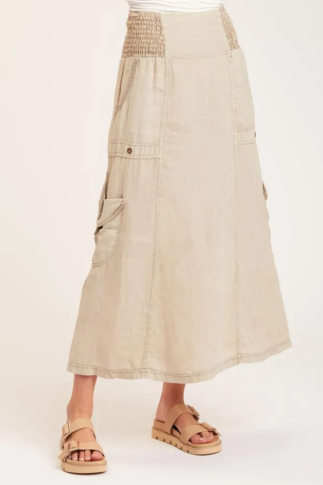 Francine Maxi Skirt Merino Wool Pigment Clothing XCVI Skirts