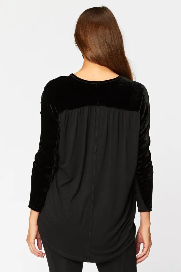 Gaja Top Black Clothing XCVI Sweatshirts
