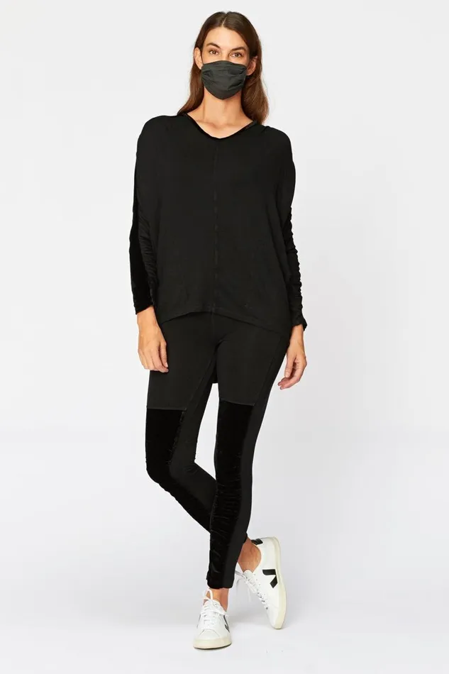 Gaja Top Black Clothing XCVI Sweatshirts