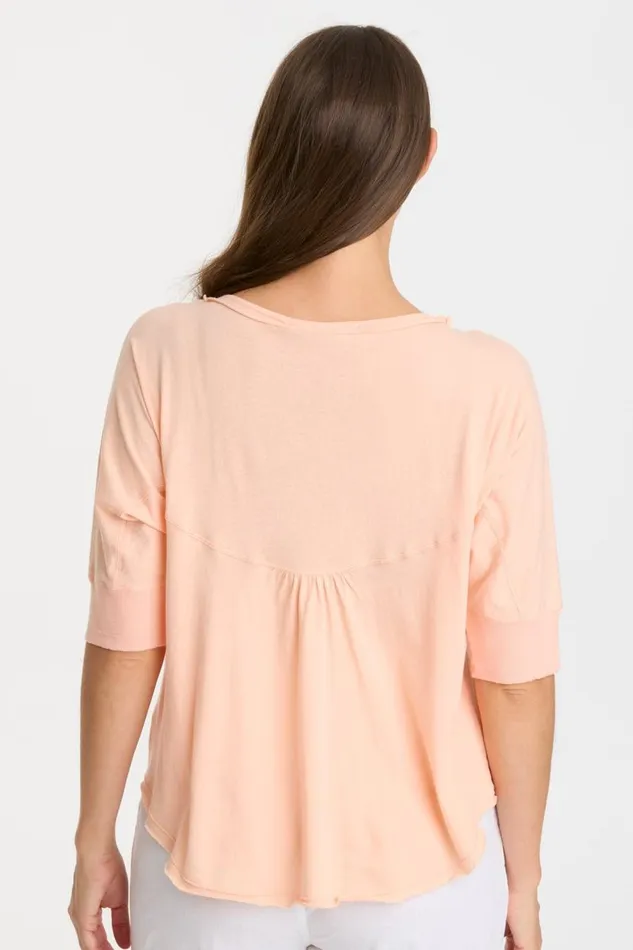 Gardiner Banded Sleeve Top 20 Gumdrop Clothing XCVI Tees