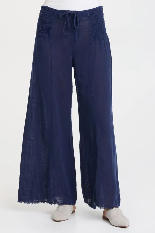 Gauze Kaj Wide Leg Adrift Pigment Clothing XCVI Pants