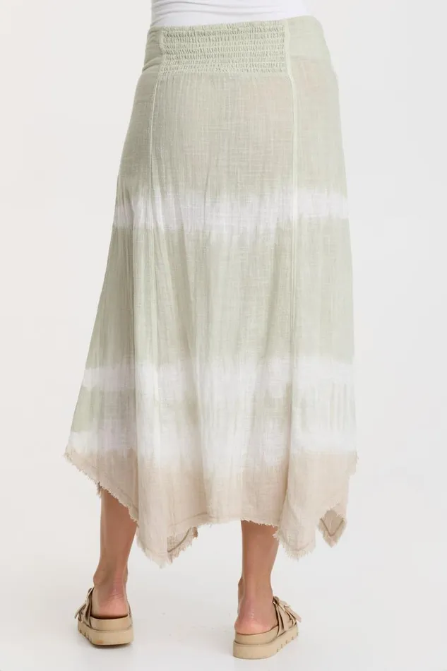Gauze Zuri Skirt Caravel Wash Meadow Clothing XCVI Skirts