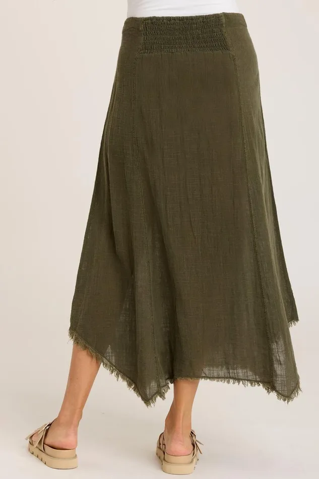 Gauze Zuri Skirt Kombu Pigment Clothing XCVI Skirts