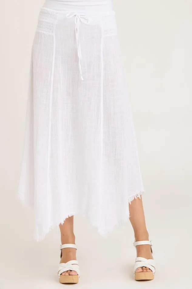 Gauze Zuri Skirt White Clothing XCVI Skirts