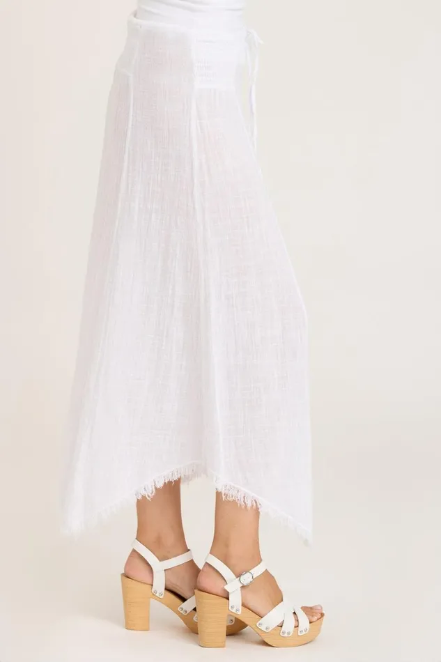 Gauze Zuri Skirt White Clothing XCVI Skirts