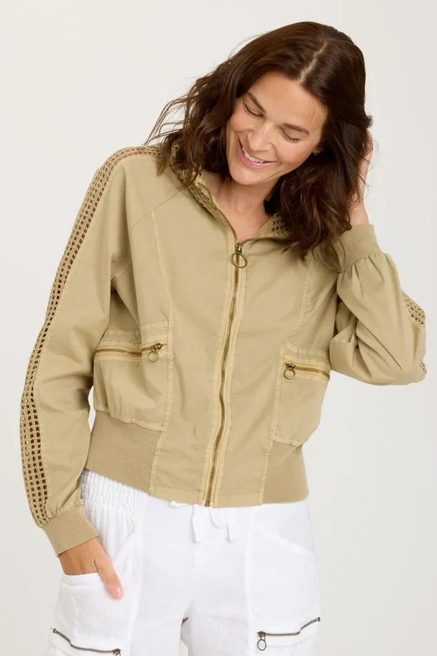 Gillian Bomber Linwood Sands Pigment Clothing XCVI Jackets