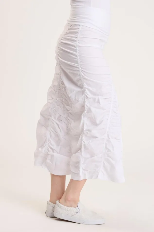 Gored Peasant Skirt White Clothing XCVI Skirts