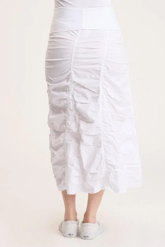 Gored Peasant Skirt White Clothing XCVI Skirts