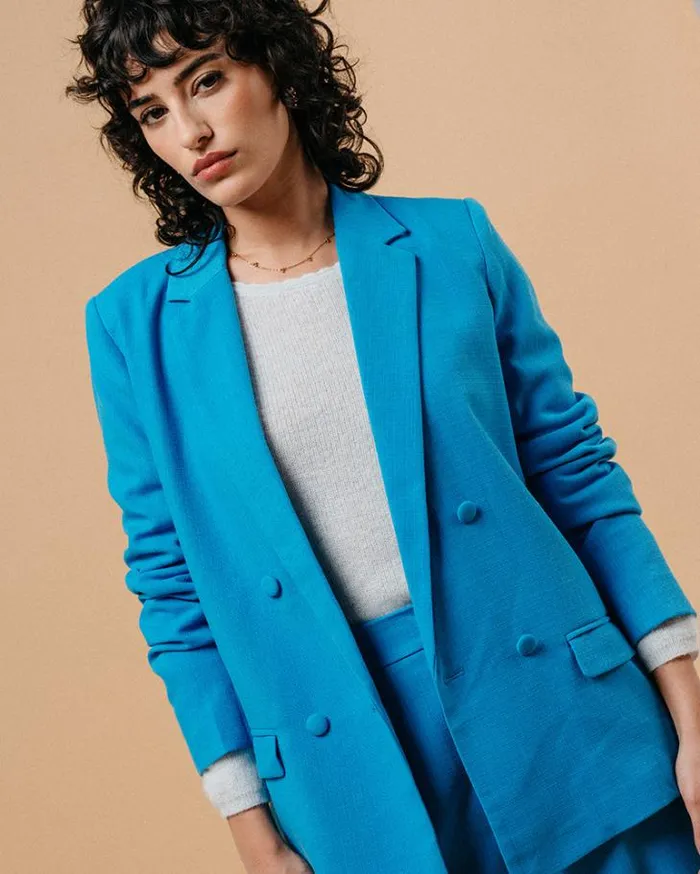 Grace and Mila Blazers JACKET BLEU MAZARINE 8211 Shop