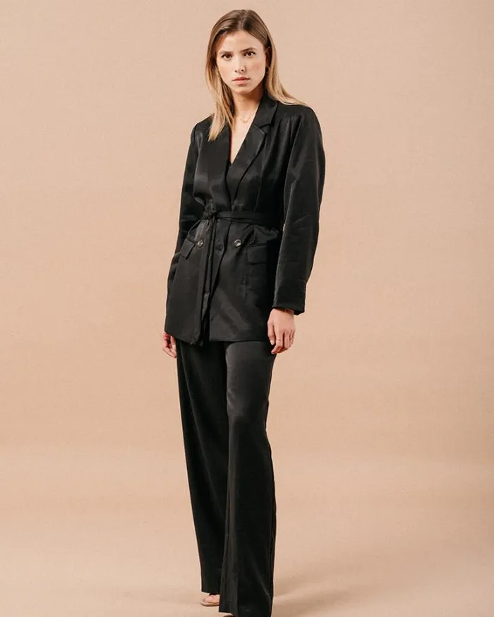 Grace and Mila Blazers JACKET NOIR MALENE 8211 Shop