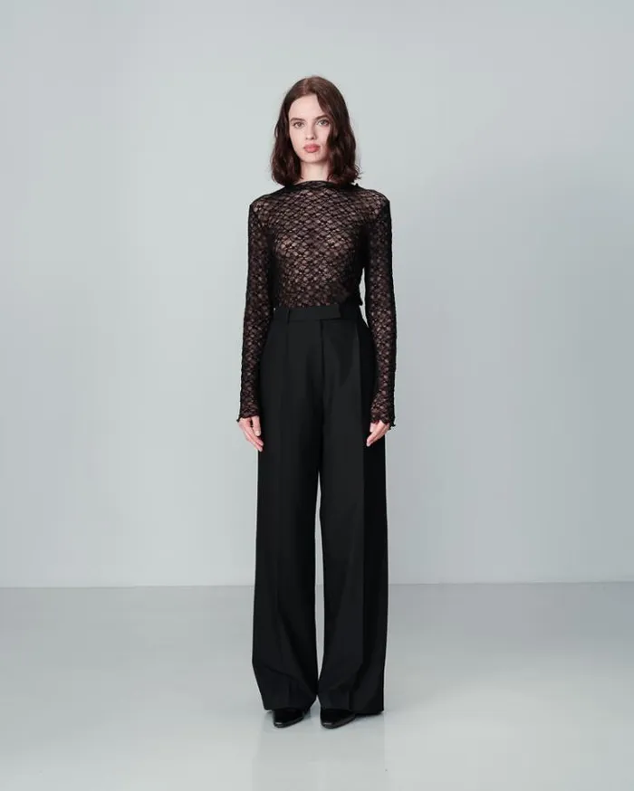 Grace and Mila Dressy Tops TEESHIRT NOIR NICOLE 8211 Shop