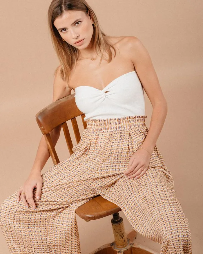 Grace and Mila Dressy Tops TOP BEIGE MACARONI 8211 Shop