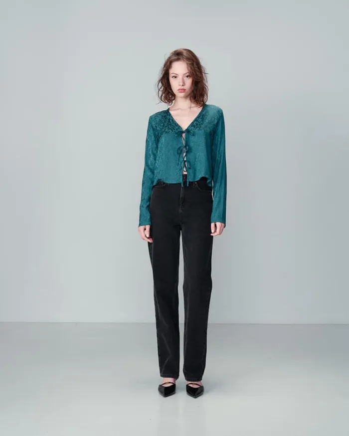 Grace and Mila Dressy Tops TOP VERT NUCCIA 8211 Shop