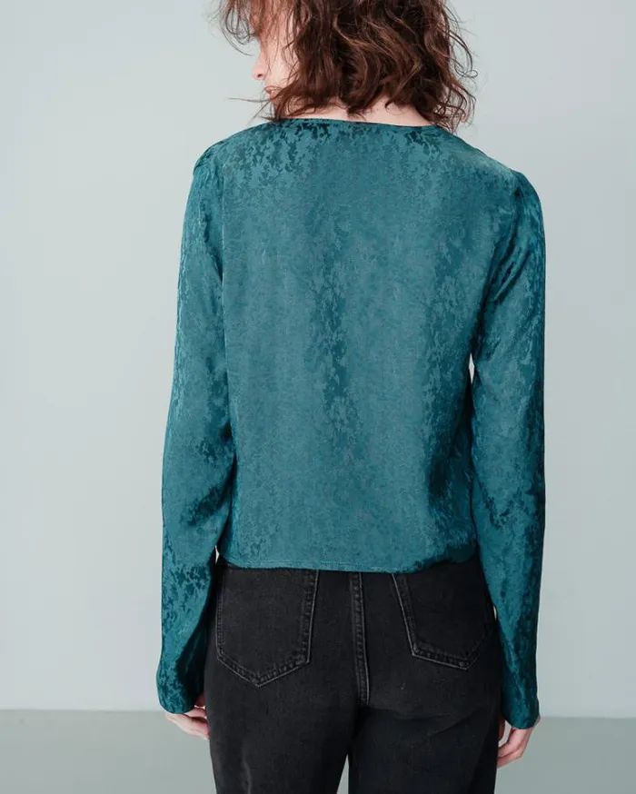 Grace and Mila Dressy Tops TOP VERT NUCCIA 8211 Shop