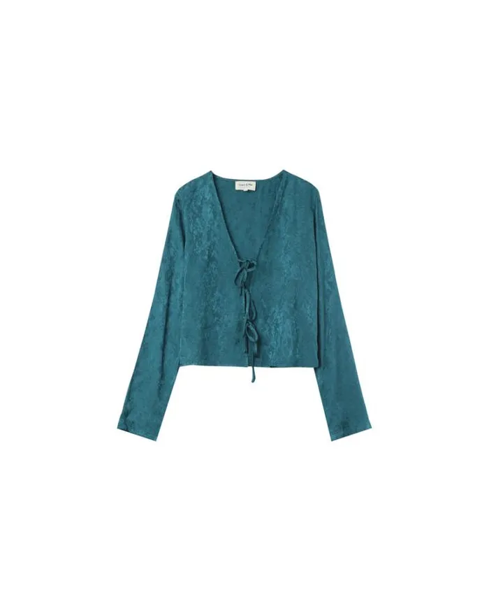 Grace and Mila Dressy Tops TOP VERT NUCCIA 8211 Shop