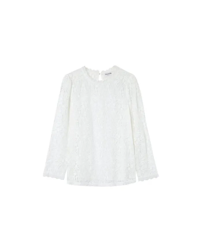Grace and Mila Dressy Tops WOVEN TOP ECRU MAGNOLIA 8211 Shop
