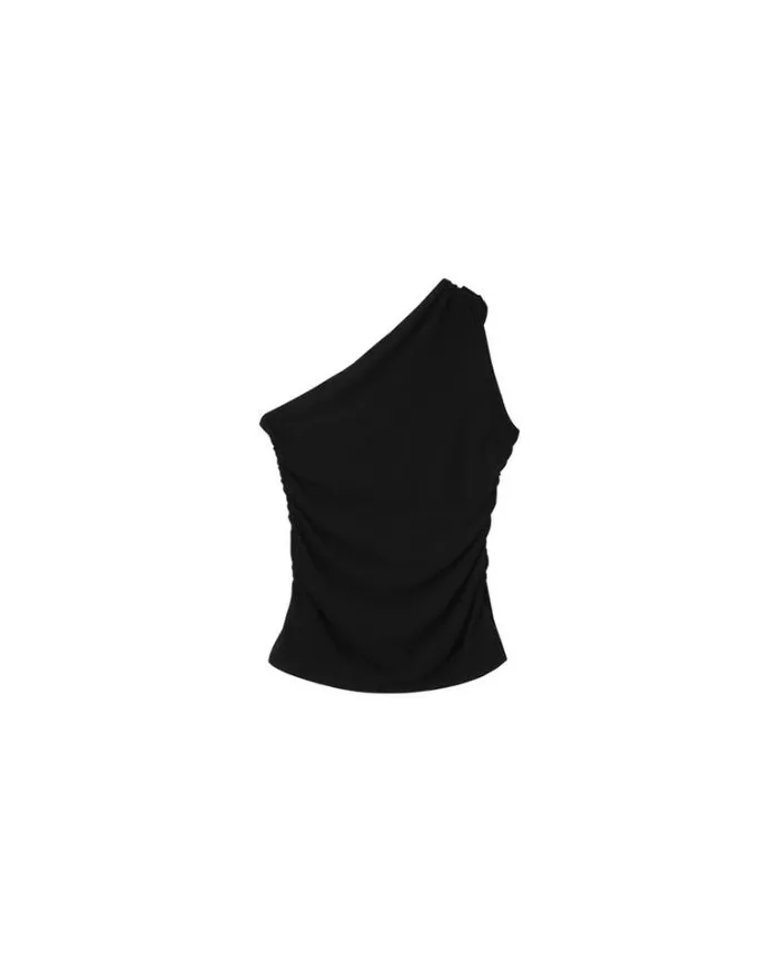 Grace and Mila Dressy Tops WOVEN TOP NOIR MYROSE 8211 Shop