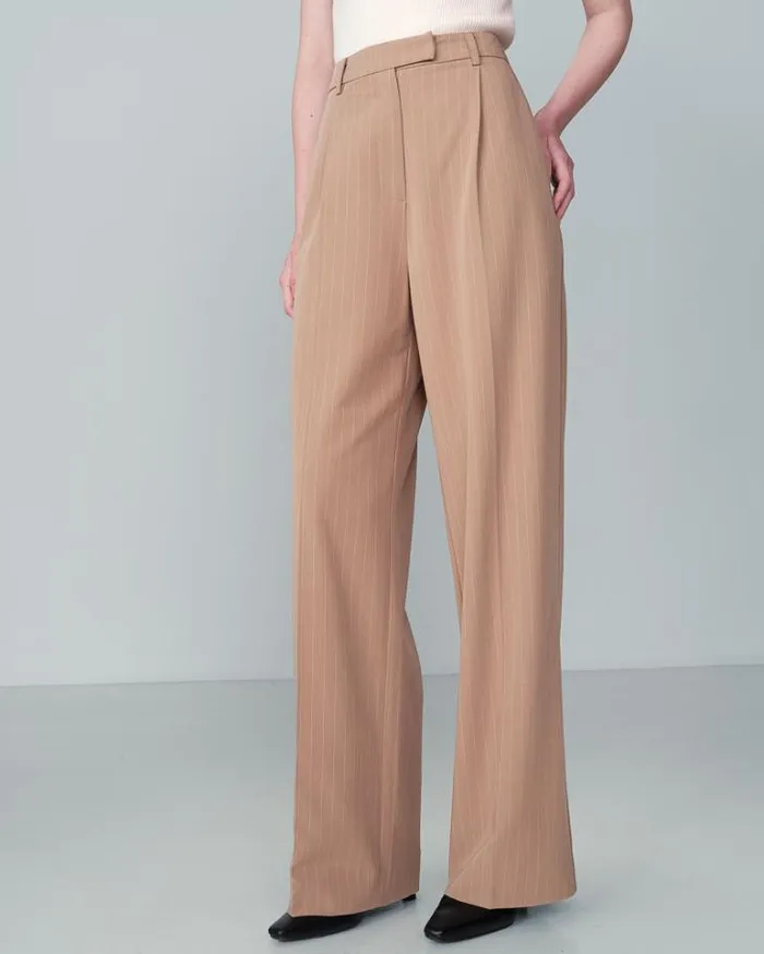 Grace and Mila Flowing Trousers TROUSERS CAMEL NEVE 8211 Shop