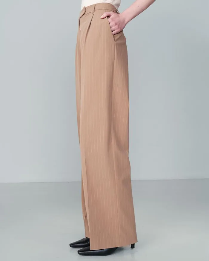 Grace and Mila Flowing Trousers TROUSERS CAMEL NEVE 8211 Shop