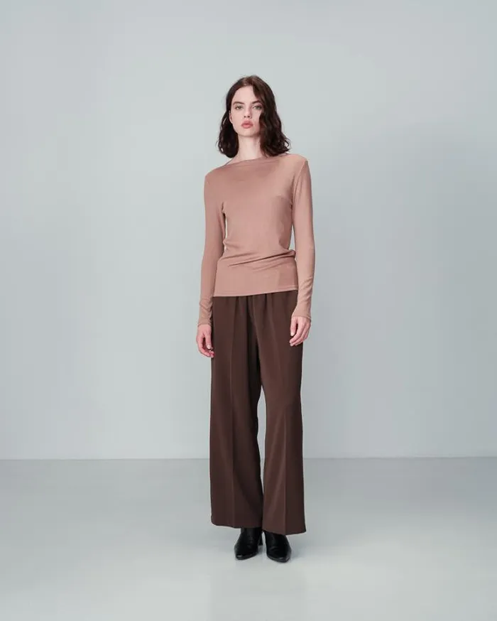 Grace and Mila Flowing Trousers TROUSERS CHOCOLAT NOBLESSE 8211 Shop