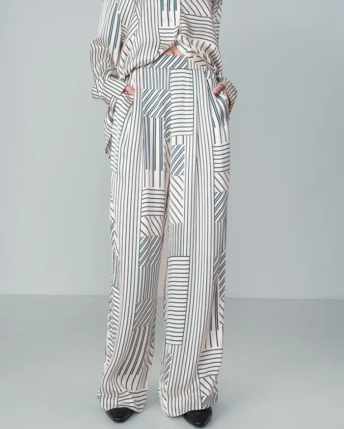 Grace and Mila Flowing Trousers TROUSERS ECRU NELSON 8211 Shop
