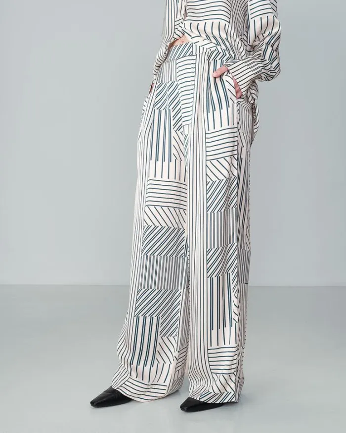 Grace and Mila Flowing Trousers TROUSERS ECRU NELSON 8211 Shop